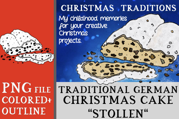Choosing the Right German Christmas Cake - Stollen Clipart for Your Next Project