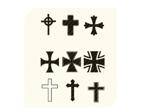Crosses Set Bundle Graphic for Modern Design Work