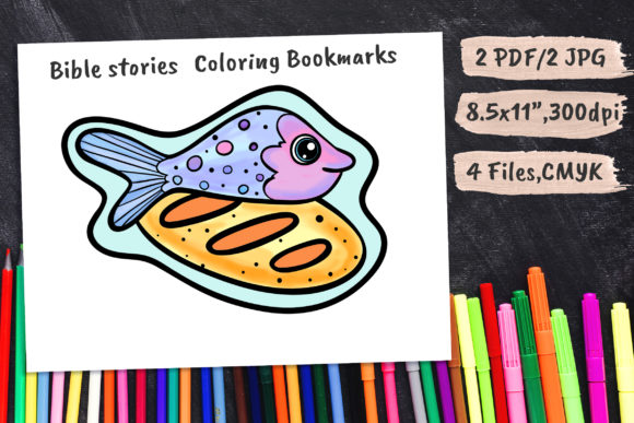 Fish Bread Kids Coloring Page Bookmark: A Practical Evaluation of a Multi-Use Creative Resource
