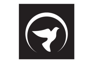 Flying Dove Pigeon Crescent Moon Logo: A Balanced Symbol for Modern Brand Identity