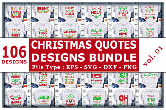 The Huge Christmas Quotes Designs Bundle: Real Ways to Use Festive Typography and Graphics
