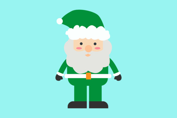 The Story of Santa in Green: A Vintage Christmas Tradition